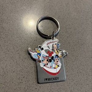 WALT DISNEY WORLD Keychain Monorail, MINNIE MICKEY GOOFY DONALD I LOVE MICKEY